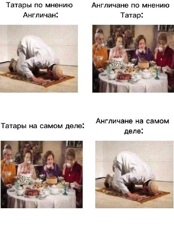 Татары по мнению Англичане по мнению Англичан: Татар: Англичане самом Татары на самом деле: деле: