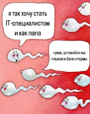 я так хочу стать П-специалистом папа чувак, успокойся мы плывем в банк спермы