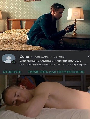 Соня Сейчас WhatsApp Спи сладко ублюдок, читай дальше позникова и думай, что ты всегда прав ОТВЕТИТЬ ПОМЕТИТЬ КАК ПРОЧИТАННОЕ