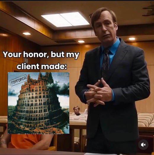Your honor, but my client made: