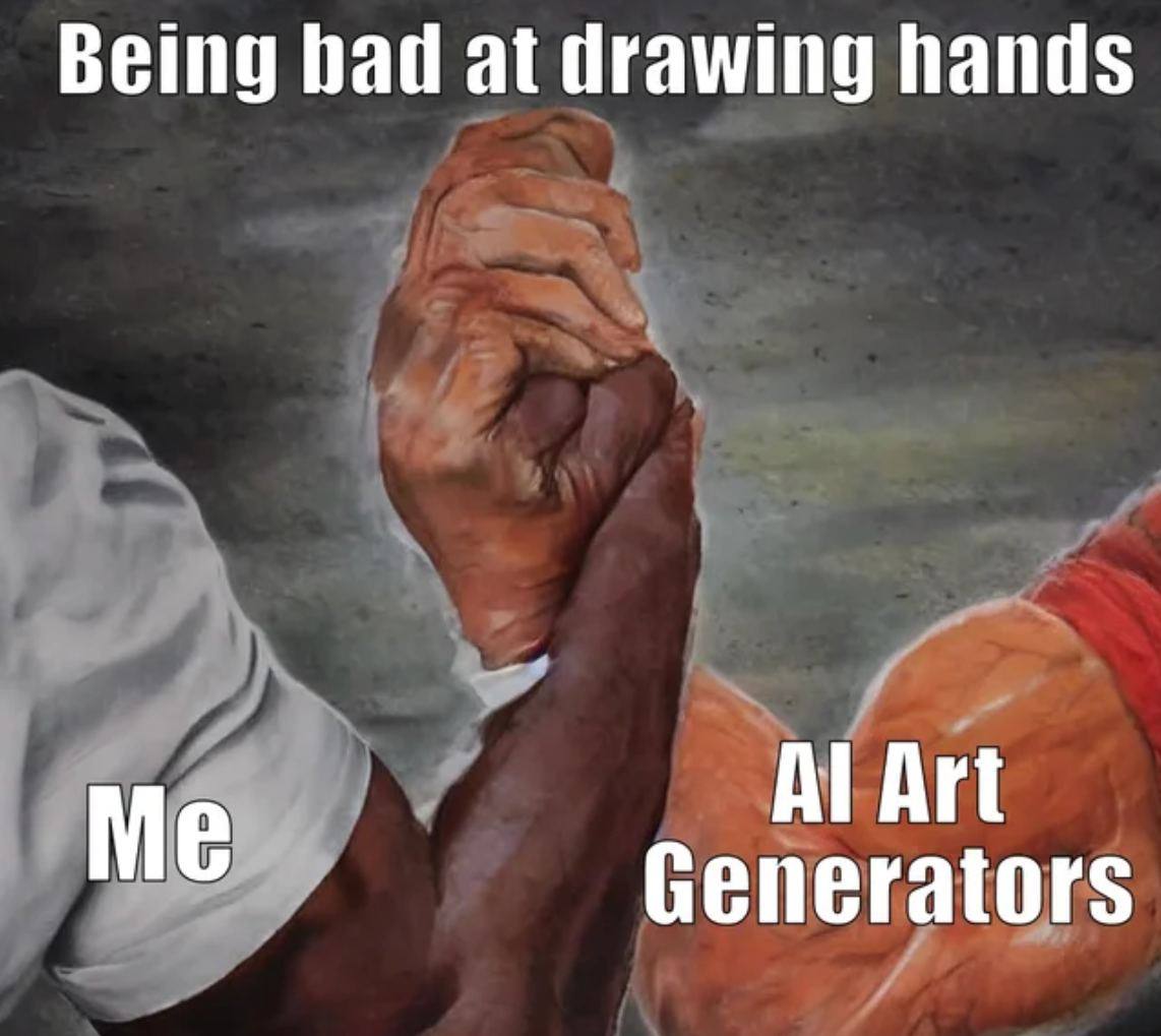 Being had at drawing hands Art Me Generators