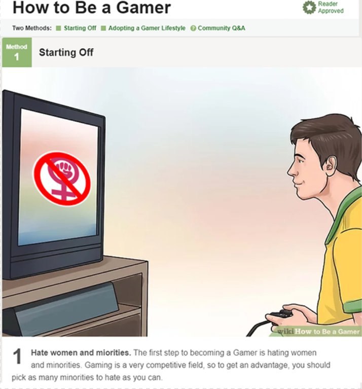 Reader How to Be a Gamer Approved Two Methods: Starting Off Adopting a Gamer Lifestyle Community Starting Off Hate women and miorities. The first step to becoming a Gamer is hating women and minoritie