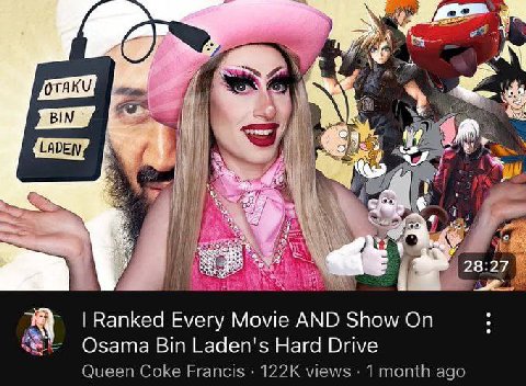 i у Я if 4 28:27) Ranked Every Movie AND Show On Osama Laden's Hard Drive Queen Coke Francis views 1 month ago