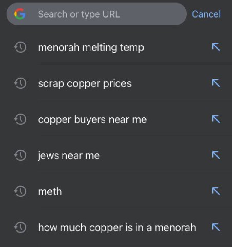 Search or type URL Cancel menorah melting temp scrap copper prices соррег Биуег$ пеаг о jews near me тей how much copper is in а menorah