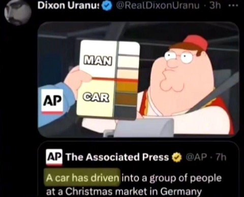 Dixon Угапи: The Associated Press A car has driven into a group of people at a Christmas market in Germany