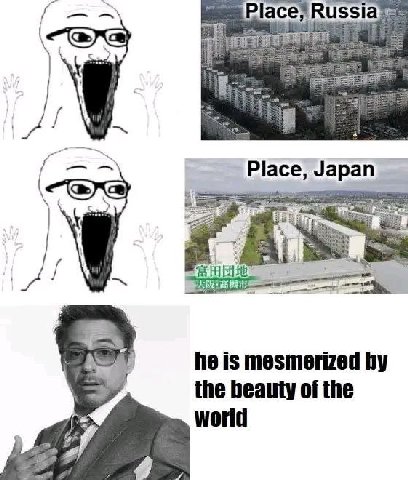 Russia Place, Japan К 4 he is mesmerized the beauty of the world 4