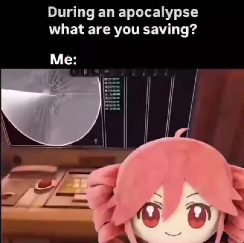 During an apocalypse