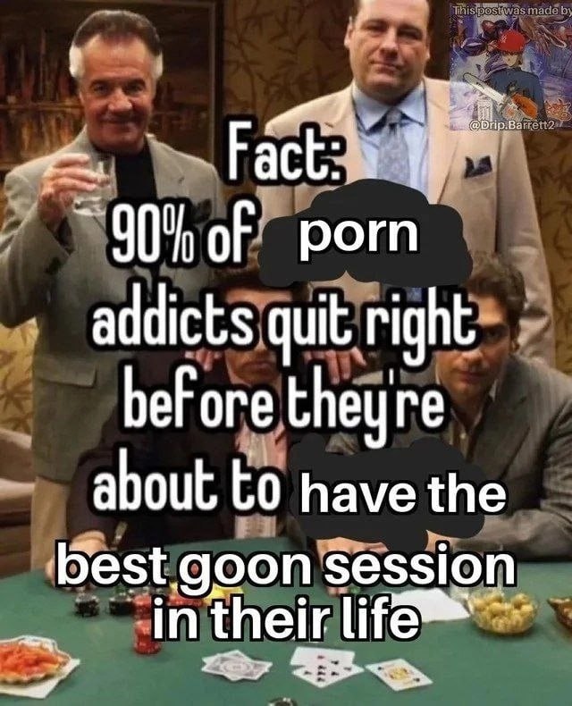 Fact of рогп addicts quit right before theyre about to have the ‘Best goon Session in their lifé 4