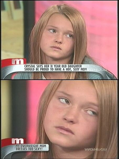i CRYSTAL SAYS HER YEAR OLD DAUGHTER Я SHOULD BE PROUD TO HAVE А НОТ, SEXY МОМ и i