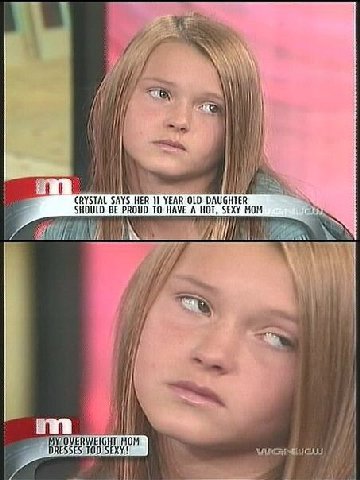 i CRYSTAL SAYS HER YEAR OLD DAUGHTER Я SHOULD BE PROUD TO HAVE А НОТ, SEXY МОМ и i