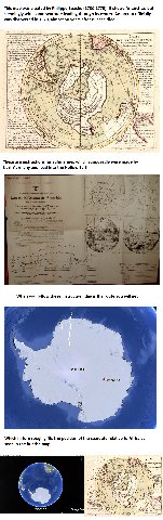This map was created Philippe Buache (1700-1773). It shows Antarctica, but seemingly with some searoute leading through its center. Antarctica officially was discovered in 1820, almost 50 years after 