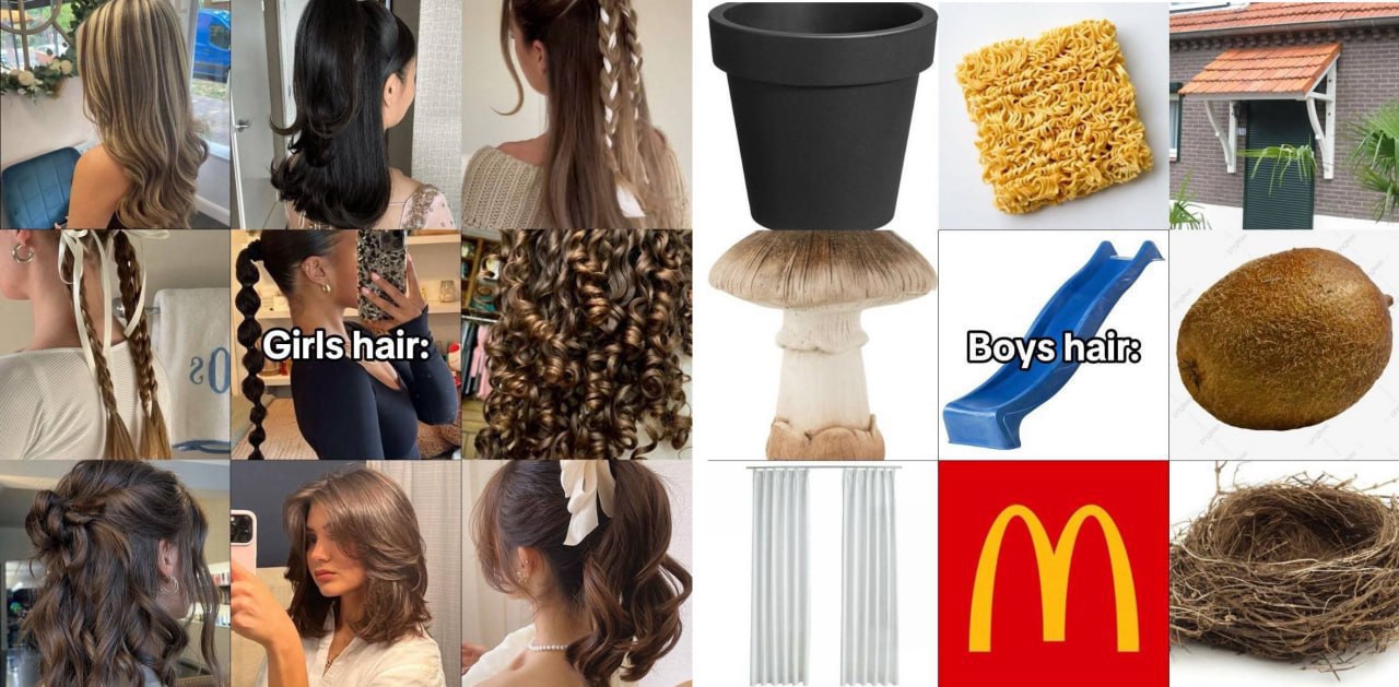 hoe a as we A 1 an Girls hair: Boys hair: a 4 2 batt a i 4