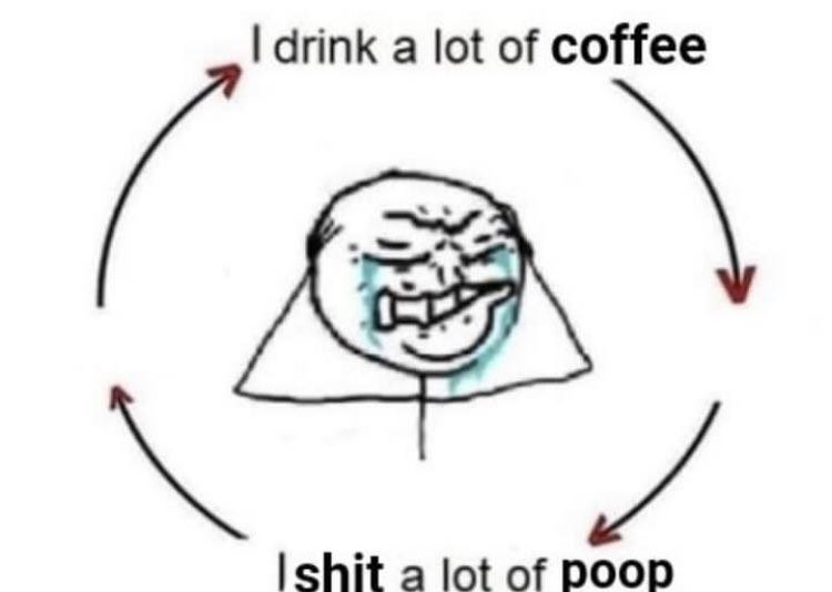 drink a lot of coffee а lot of роор
