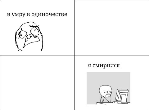 я умру в одиночестве я смирился