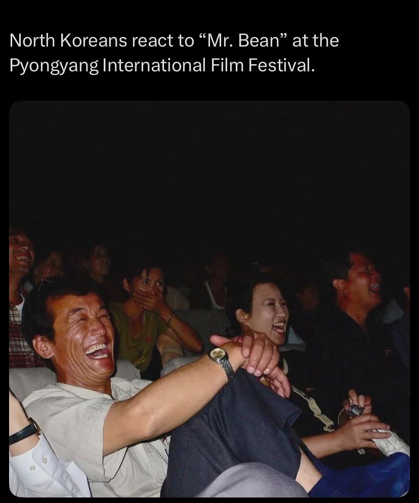 North Koreans react to Bean” at the Pyongyang International Film Festival.