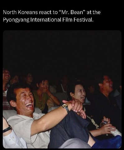North Koreans react to Bean” at the Pyongyang International Film Festival.