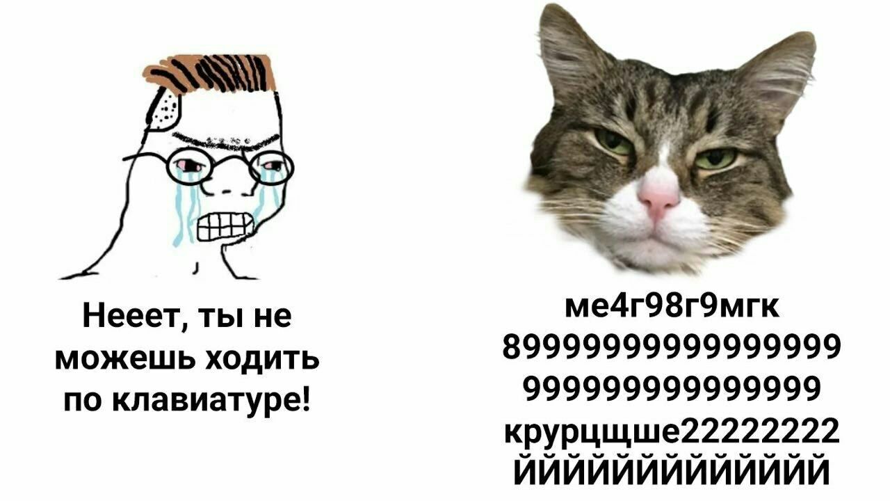 Нееет, ты He ме4г98г9мгк 89999999999999999 можешь ходить 999999999999999 по клавиатуре! крурцщше22222222 ИИИИИИИИИИИИИ