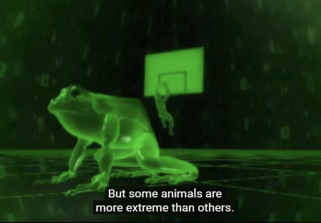 But some animals are more extreme than others.