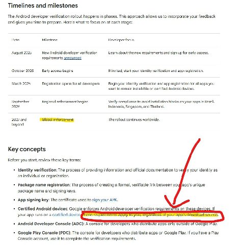 Timelines and milestones The Android developer verification rollout happens in phases. This approach allows to incorporate your feedback and gives you time to prepare. Here's what to focus on at each 