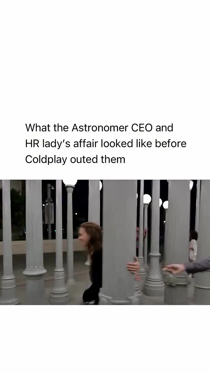 HR lady's affair looked like before Coldplay outed them