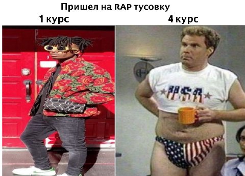 Пришел на ВАР тусовку 1 курс 4 курс