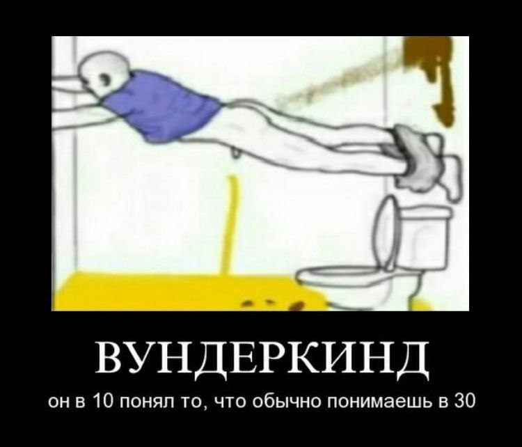 5 ВУНДЕРКИНД онв 10 понял то, что обычно понимаешь в 30