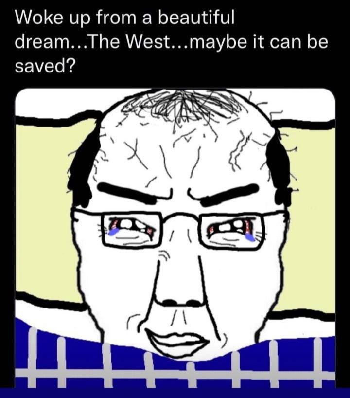 Woke up from a beautiful dream...The West...maybe it can be saved? я