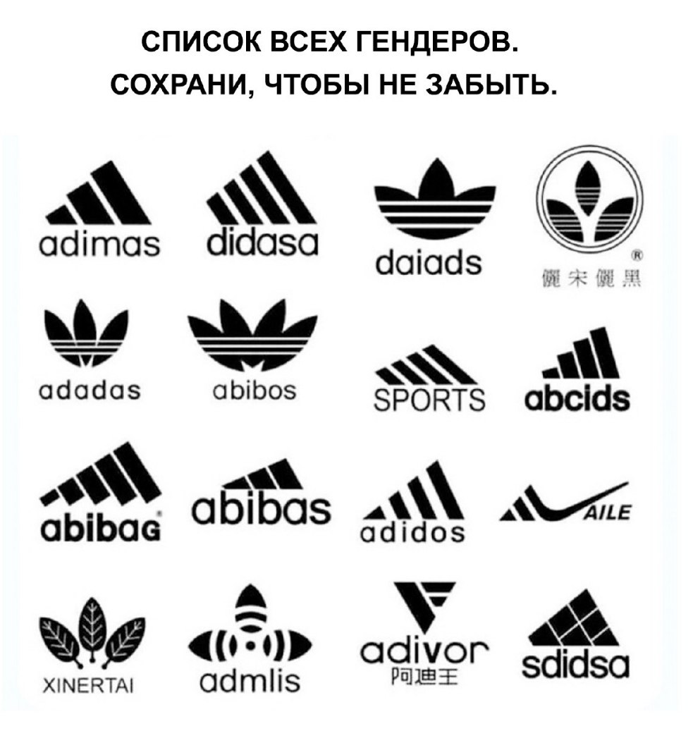 СПИСОК ВСЕХ ГЕНДЕРОВ СОХРАНИ, ЧТОБЫ НЕ ЗАБЫТЬ A. adimas didasa daiads adadas SPORTS abcids ade XINERTAI admlis