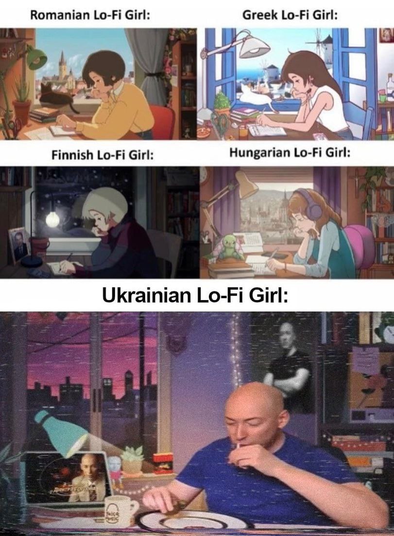 Romanian Lo-Fi Girl: Greek Lo-Fi Girl: 75 Finnish Lo-Fi Girl: Hungarian Lo-Fi Girl: Ukrainian Lo-Fi Girl: