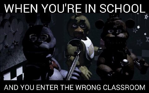 WHEN YOURE IN SCHOOL AND YOU ENTER THE WRONG CLASSROOM