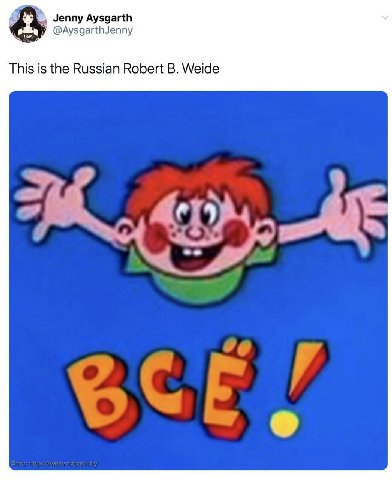 Jenny Aysgarth This is the Russian Robert Weide