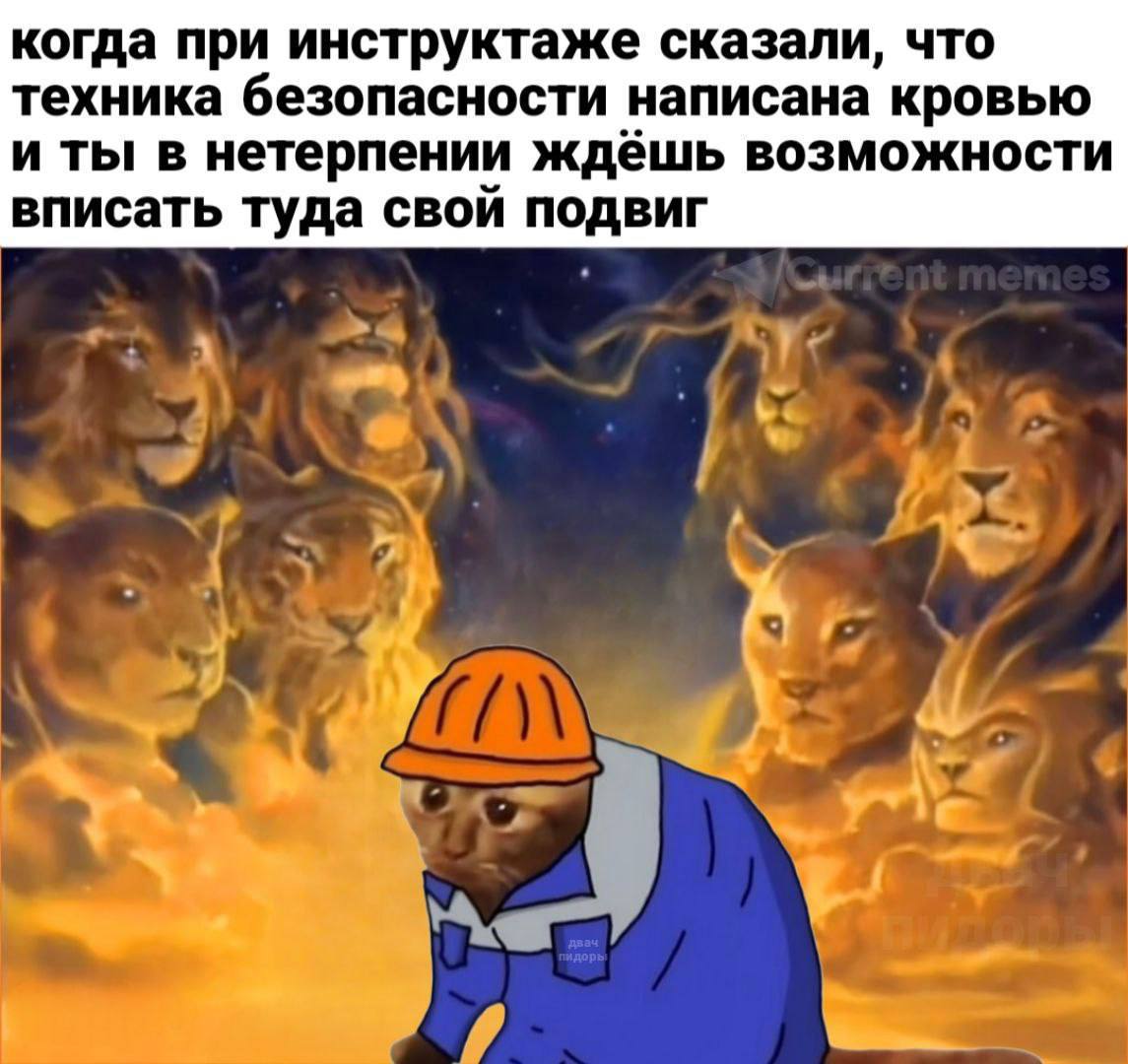 когда при инструктаже сказали, что техника безопасности написана кровью и ты в нетерпении ждёшь возможности вписать туда свой подвиг 4 у