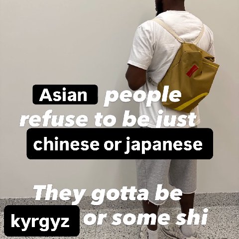 refuse to bé\just chinese or japanese They gotta be