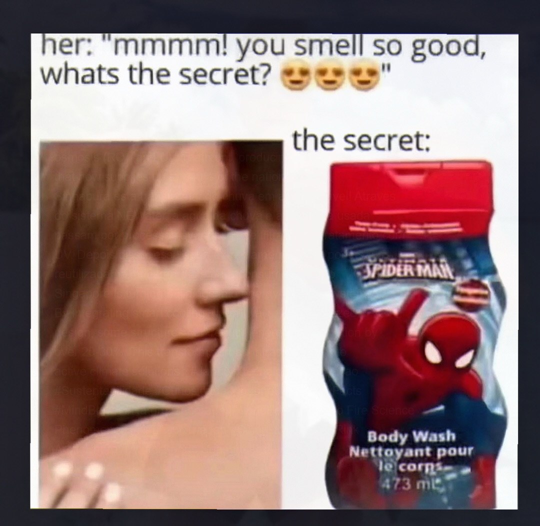 лег; “Mmmm! you smell so good, whats the secret? the secret: Воду Wash Nettoyant pour {73