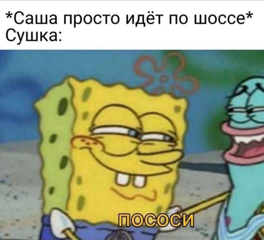 *Саша просто идёт по шоссе* Сушка: