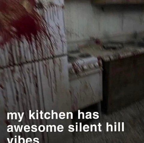 my kitchen has awesome silent hill