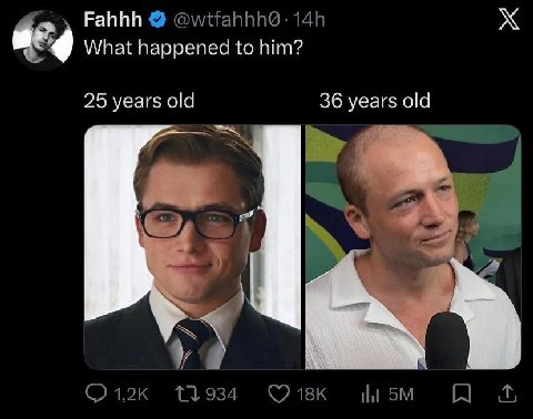 Fahhh What happened to him? 25 years old 36 years old