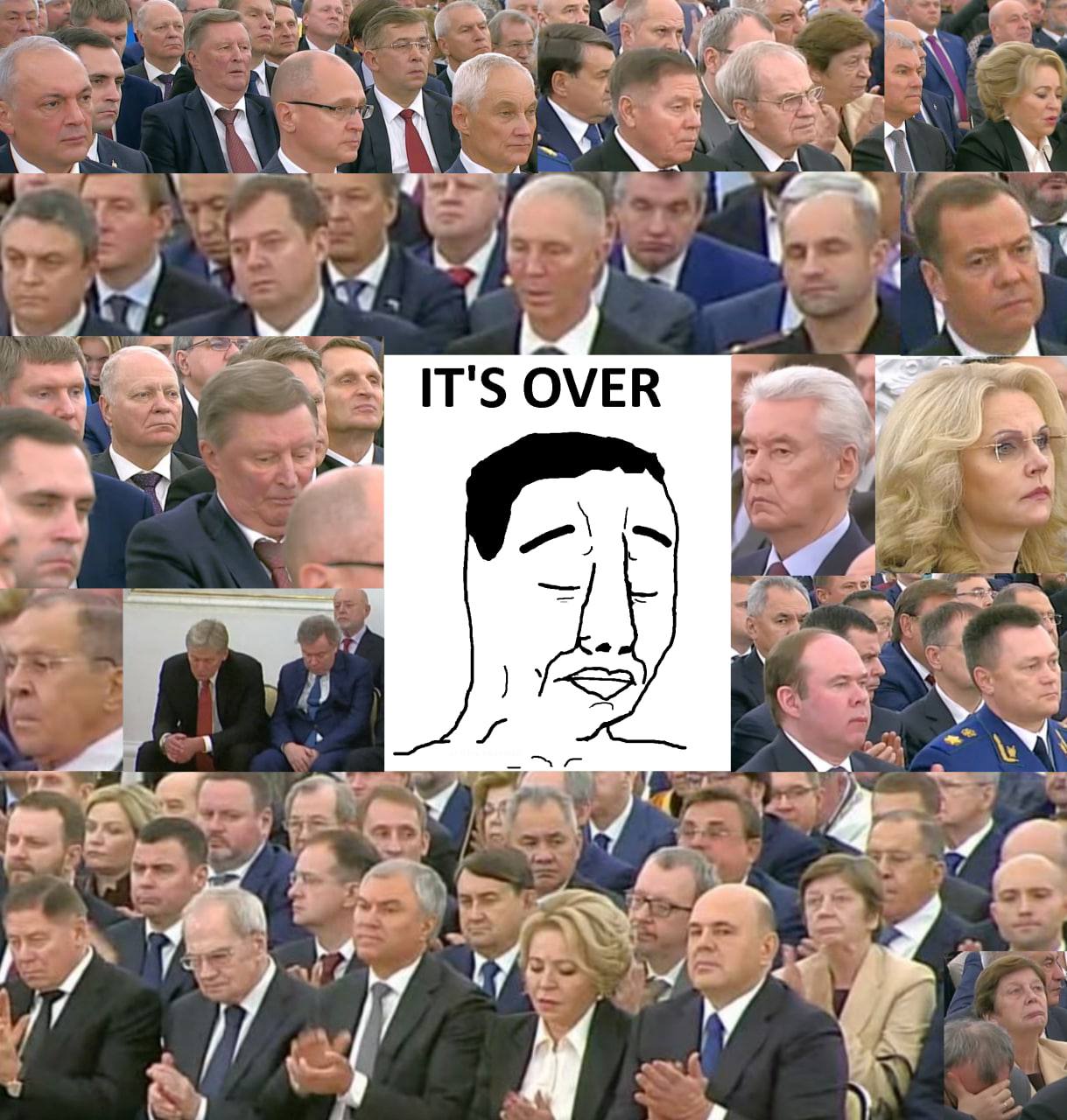 1 4 4. a IT'S OVER \a be a 7. О 3 4 И