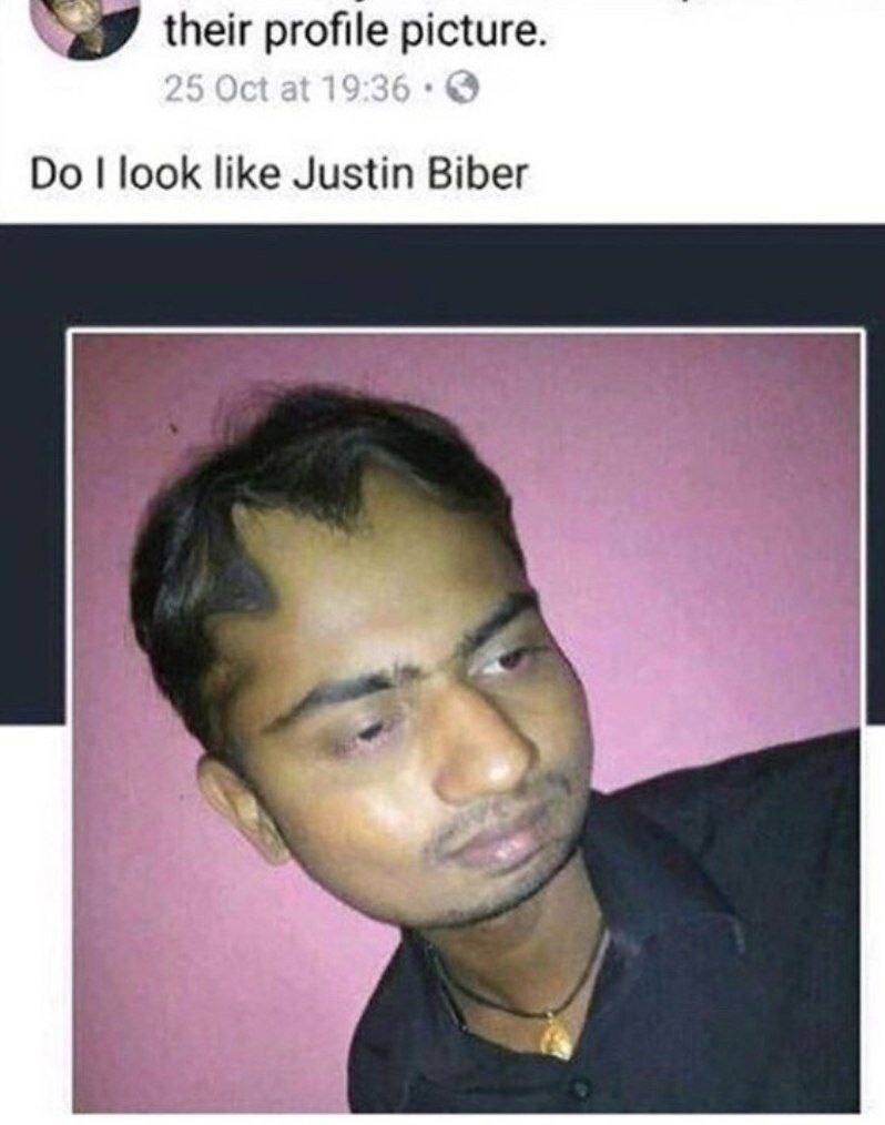 their profile look like Justin Biber