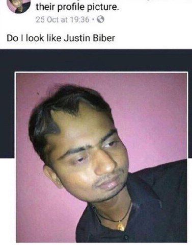 their profile look like Justin Biber