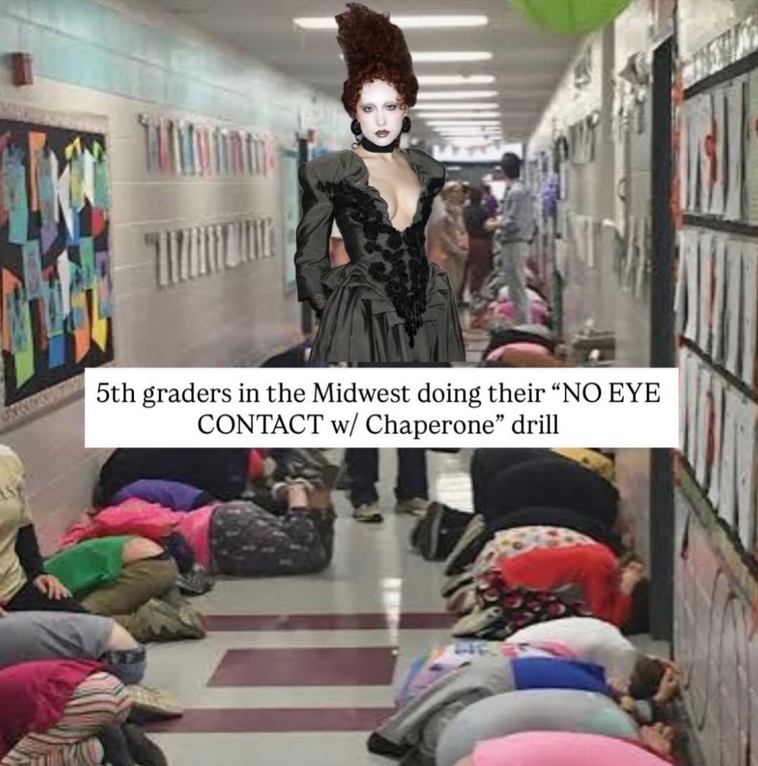 а я А, с в НИЙ A я graders in the Midwest doing ЕУЕ CONTACT Chaperone” drill 2