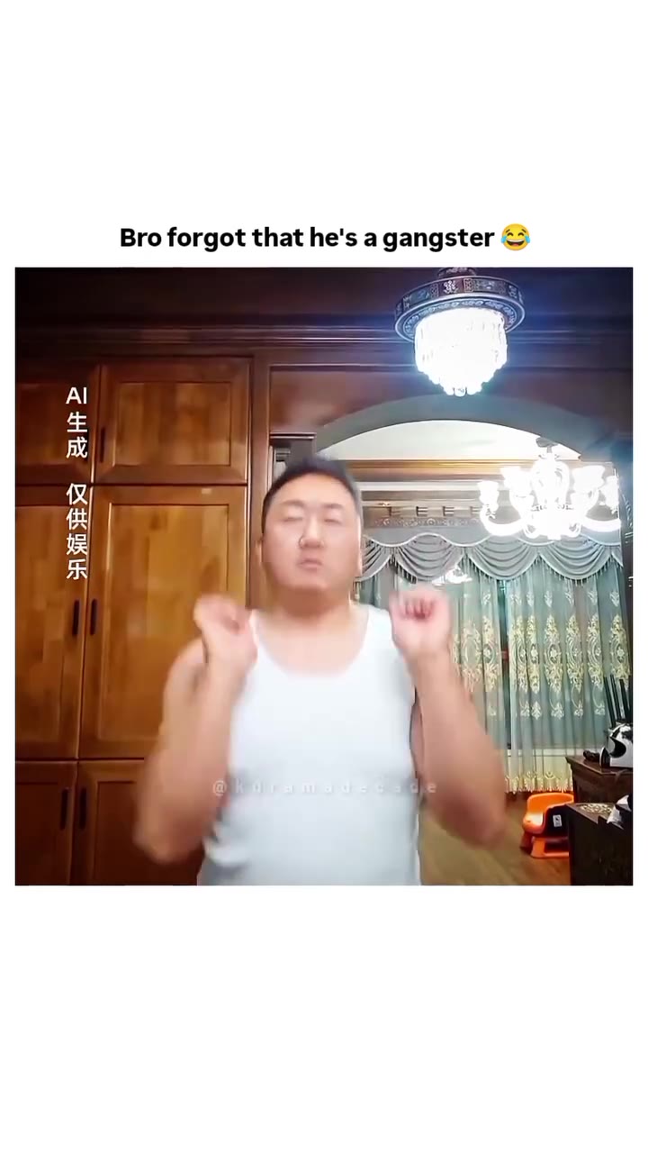 Bro forgot that he's а gangster ©