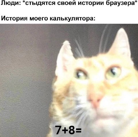 Люди: своей истории браузера* История моего калькулятора: