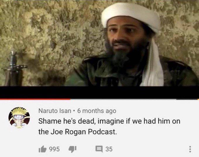 на i 1зап 6 months ago Shame he's dead, imagine if we had him on the Joe Rogan Podcast. 995 35