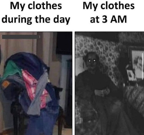 My clothes My clothes during the day at 3