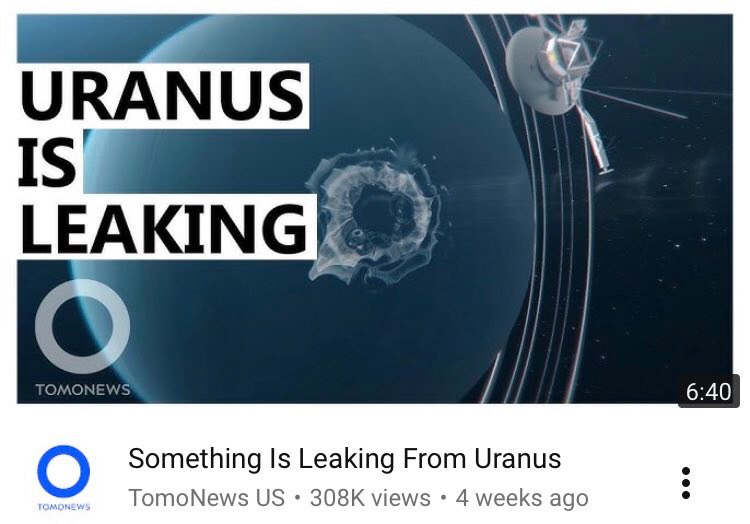С TOA KONE! 6:40 О Something Is Leaking From Uranus views 4 weeks ago