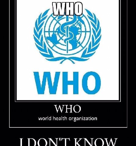 WHO aN WHO WHO world health organization TIDON'T