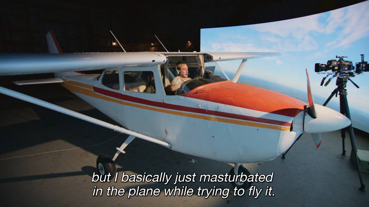 but basically just masturbated in the plane while trying to fly it.