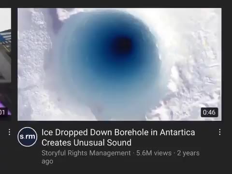 i m) Ice Dropped Down Borehole in Antartica В Creates Unusual Sound Storyful Rights Management - 5.6M views - 2 years