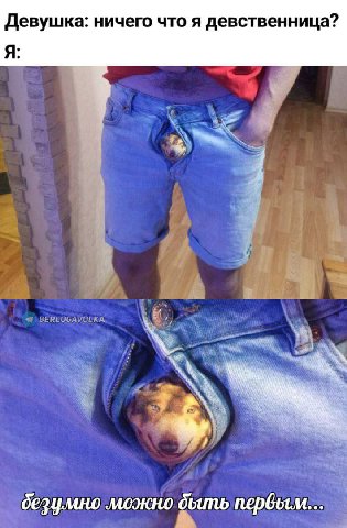 Девушка: ничего что я девственница? Я: безумно можно дить первым...